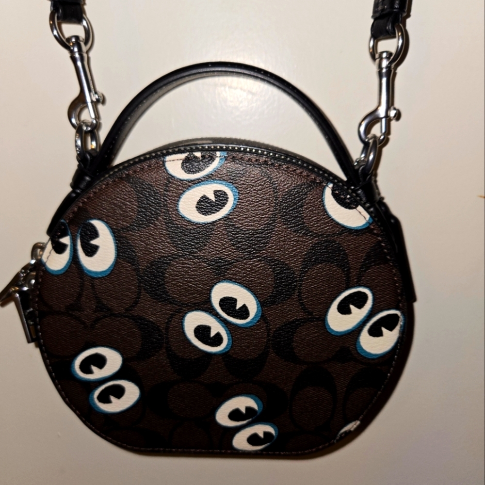 Coach Halloween Canteen Shaped Spooky Eyes Purse